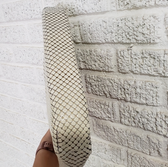 Vintage 1920's Whiting & Davis Co White Mesh Purse - Picture 7 of 9